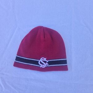 Men's USC South CAROLINA Gamecocks Red Beanie With Embroidery Detail